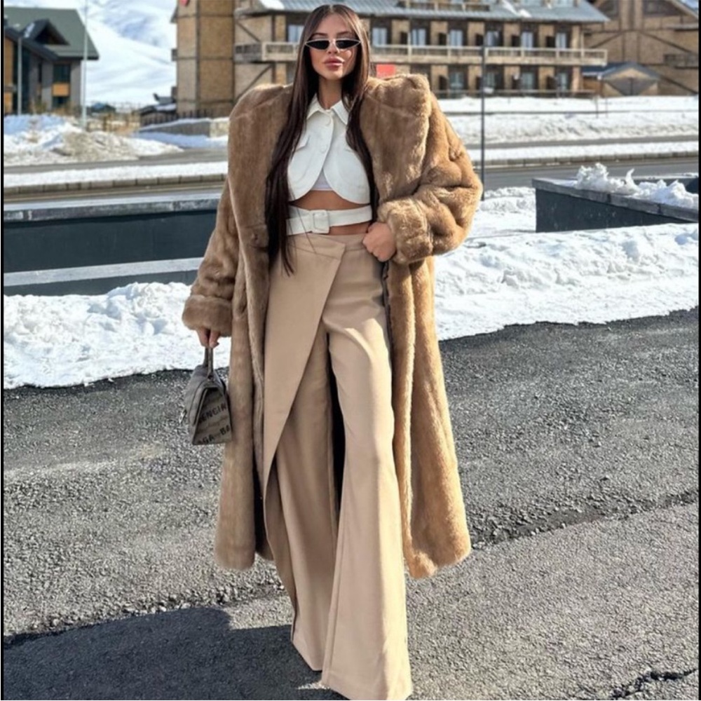 NWT Zara Wide Leg Pareo Pants Bloggers Favorite